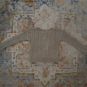 Philosophy Taupe Chenille Knit Sweater